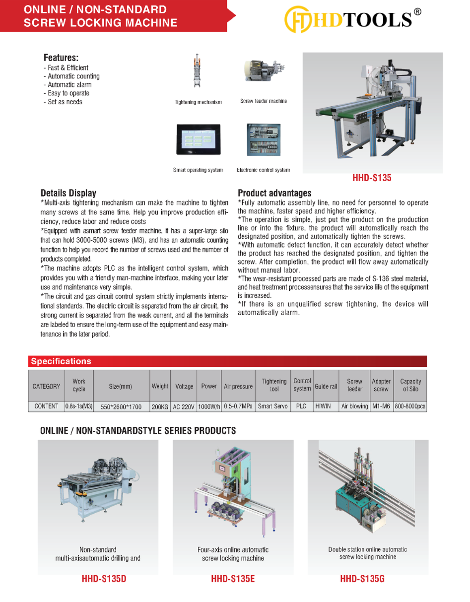 MÁY BẮN VÍT TRỰC TUYẾN/ KHÔNG CHUẨN HHD-S135 MÁY BẮN VÍT TRỰC TUYẾN/ KHÔNG CHUẨN HHD-S135