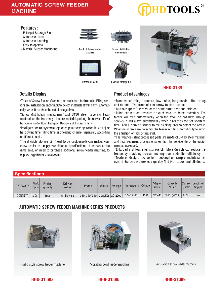 MÁY BẮN VÍT TỰ ĐỘNG HHD-S139