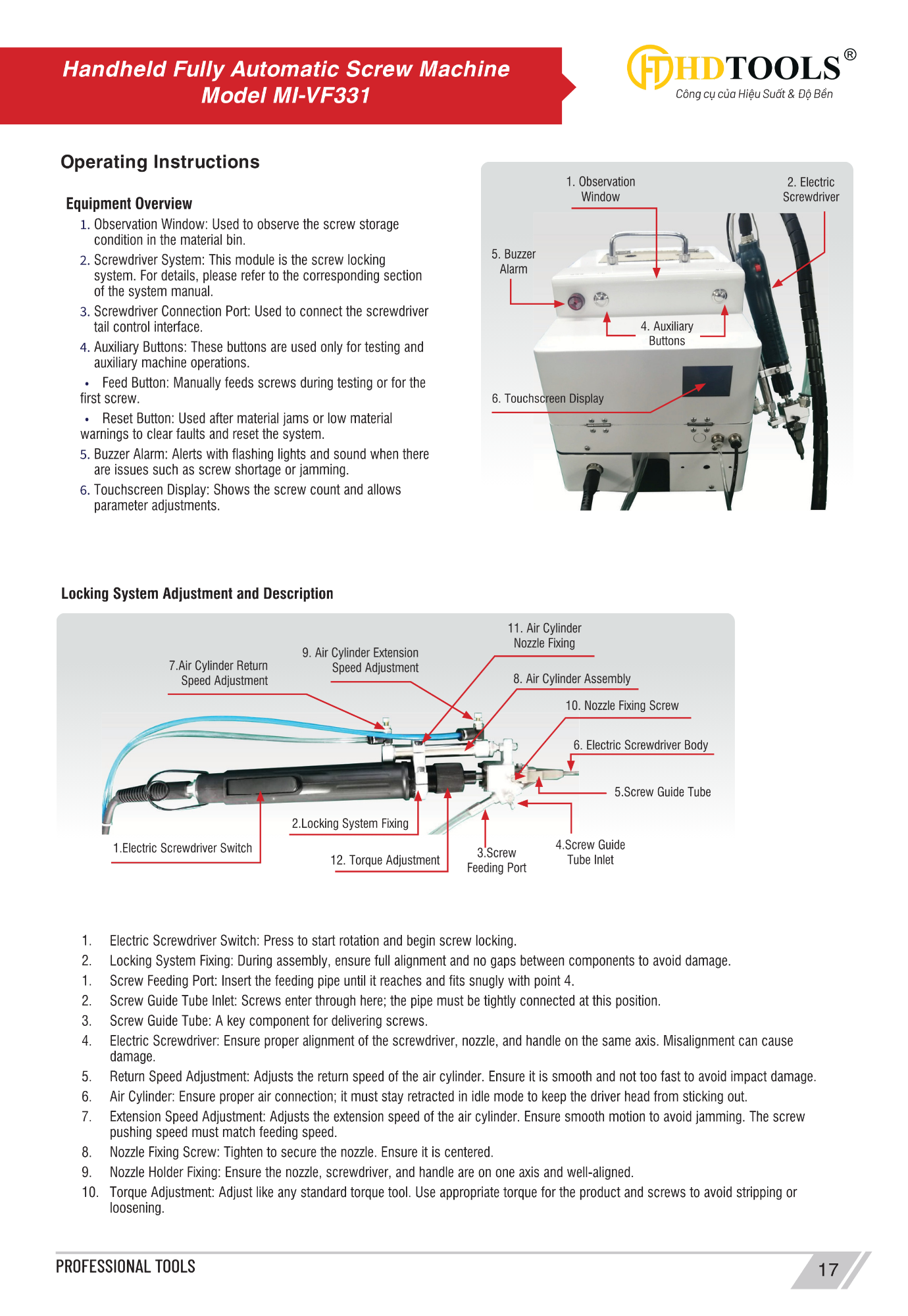 Hệ thống cấp và siết vít tự động HHD-TOOLS